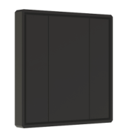 Панель кнопочная 2-х кл. пластиковый корпус черн.  DA2-SW-B2-PB