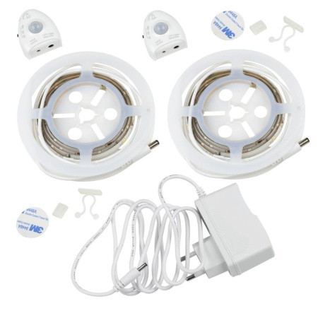 Комплект светодиодной ленты ULS-R02-6Вт/4000K/1.2Mx2/DIM SENSOR Smart Light на самоклеящейся основе 2шт.х1.2м адаптер 12Вт  UL-00004448