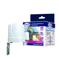 Датчик освещенности настенный 25А 5-100 Lux бел.  2204 Датчик освещенности настенный 25А 5-100 Lux бел.  2204