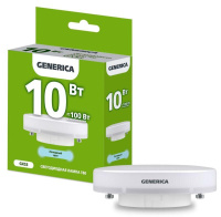 Лампа светодиодная 10Вт T80 таблетка 6500К холод. бел. GX53 1000лм 230В  LL-T80-10-230-65-GX53-G