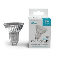 Лампа светодиодная Basic 8Вт MR16 софит 4000К нейтр. бел. GU10 700лм  10106282