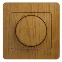 Светорегулятор (диммер) СП Glossa 300Вт поворот. в сборе дерево дуб SE GSL000534