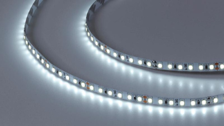 Лента светодиодная стандарт 2835 120LED/м 9.6Вт/м холод. бел. 24В IP20 со скотчем 3М (уп.5м)  00-00010108