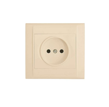 Розетка СП Defne 16А IP20 без заземл. крем.  42010022