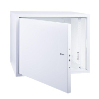 Шкаф антивандальный 19дюйм 8U 600х400х450мм IP20 RAL7035 распашной настенный  04-2252