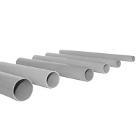 Труба гладкая ПВХ жесткая d32мм сер. (дл.3м) PROxima  trg-32-3n