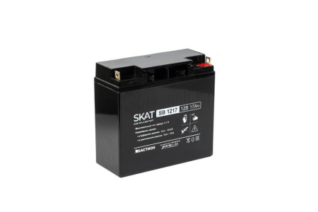Аккумулятор 12В 17А.ч макс. ток заряда 5.1А SKAT SB 1217  2536