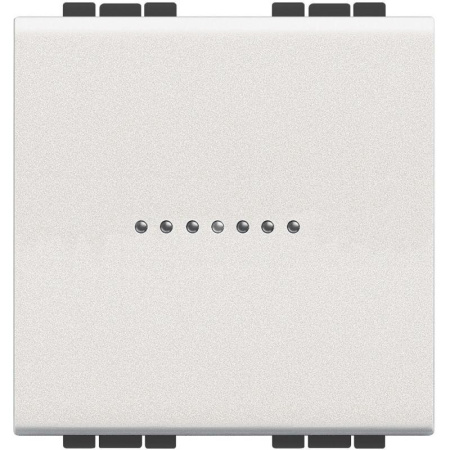 Выключатель аксиальный 1-кл. 2мод. СП LivingLight 10А IP20 250В авт. клеммы бел. Leg BTC N4051M2AN