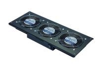 Модуль вентиляторный потолочный 3 вентилятора термореле 3 положения черн.  60A-90-11-30BL