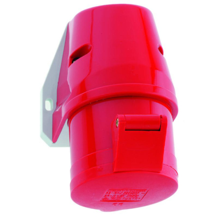 Розетка настенная 16А 4п 3P+PE 6ч 400В IP44 90х87 Quick-Connect  11905