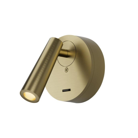 Бра SHINE WALL со светодиодом D104хH68 IP20 3000К 3Вт RA=90 сатинированная латунь алюм.  DK5072-SB