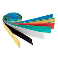 Набор трубок термоусадочных ТУТ 10/5; 12/6; 16/8; 20/10; 25/12.5; 30/15; 40/20 (7 цветов по 7шт 1м) PROxima  tut-n-1-r