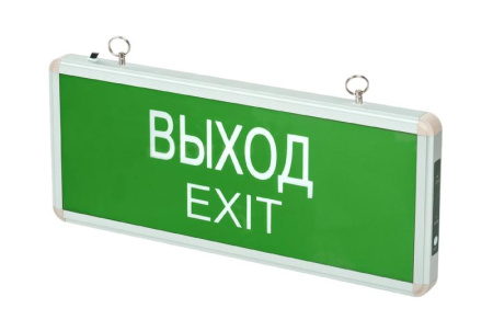 Светильник светодиодный PEL 101-1 "ВЫХОД-EXIT" (табло) 3Вт 1.2В IP20 ССА аварийный оповещатель Pro+  5032989