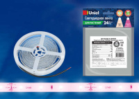 Лента светодиодная ULS-P75-2835-70LED/m-10mm-IP65-DC24V-14.4W/m-3M-SPSB 70LED/м 10мм 14.4Вт/м IP65 24В DC для растений (уп.3м)  UL-00002565