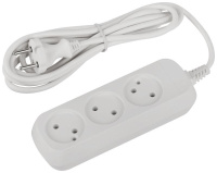 Удлинитель электрический UDL-10-330 Greenline 3 розетки без заземления 3м ПВС 2х0.75кв.мм  Б0065072