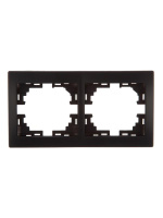 Рамка 2-м Mira горизонт. черн. бархат  701-4200-147