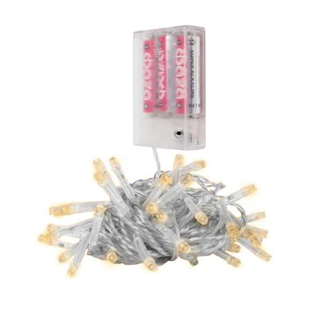 Гирлянда DC-G01-80Y 80LED 7.8м 8реж. 3xAA (не в компл.) желт.  5047730