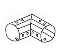 Угольник для дренаж. труб 90град. d160мм  УДР-160