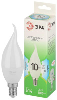 Лампа светодиодная GREEN LINE BXS-10W-840-E14 GL E14 10Вт свеча на ветру яркий свет бел.  Б0067099