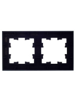 Рамка 2-м BRITE РУ-2-2-БрТБ стекло темн. бронза  BR-M22-G-K45