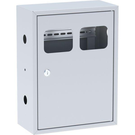 Щит ЯУР на 2 счетчика с двумя DIN-рейками (400х300х150) Basic  uerm-din-400-2