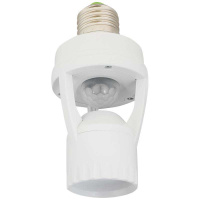 Датчик движения DDL-01 патрон E27 360град. 60Вт 10-300с 6м 3-2000Лк бел.  25817 9