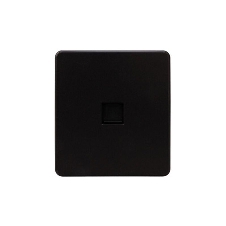Розетка ROUND компьютерная RJ45 кат6 MIELE с/у оникс  KR-78-0724-3