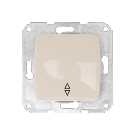 Переключатель проходной 1-кл. СП DEA 10А механизм беж.  KR-78-0235