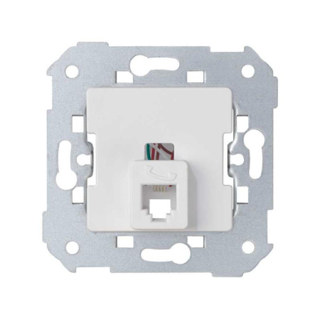 Розетка телефонная  88 RJ12 6 контакт. механизм бел.  75481-30