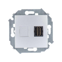 Розетка аудио/видео HDMI СП  15 механизм алюм.  1591407-033