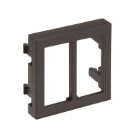 Адаптер для 2 разъемов CR0001 CR0002 45х45мм бел.  Connect KB18-9