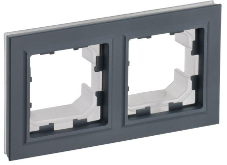 Рамка 2-м BRITE IP44 РУ-2-БрГ-44 граф.  BR-M22-44-K53