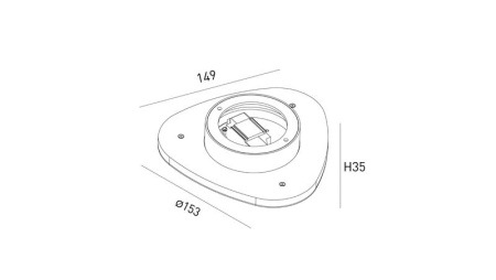 Бра декоративное ML-TR153-WH-WW 7Вт 3000К IP20 бел.  00-00016544