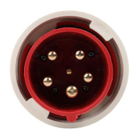 Вилка кабельная 035 63А 380AC 3P+PE+N 6ч IP67  222743