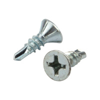 Саморез оконный сверло 3.9х13 бел. цинк (уп.500шт)  KR-01-3722-008