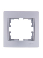 Рамка 1-м Karina горизонт. матов. серебр.  707-4300-146