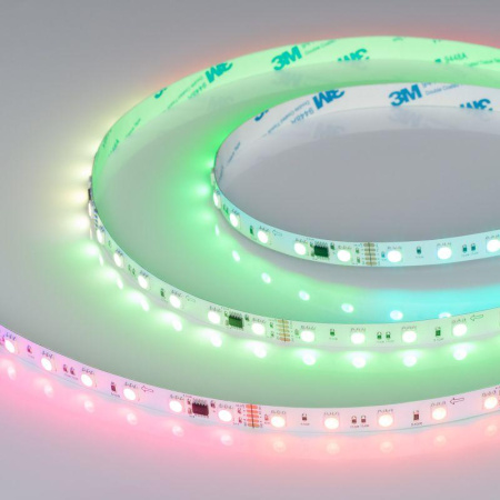 Лента DMX-B60-10mm 24В RGB-PX6 (14Вт/м IP20 5060) (бегущий огонь) (уп.5м)  039183