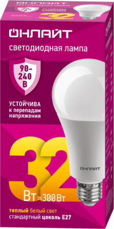 Лампа светодиодная 90 536 OLL-A70-32-230-2.7К-E27 PRO 90-240В  90536