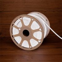 Шнур светодиодный гибкий неон SMD 8х16мм 120LED/м односторон. 24В бел. (уп.50м)  131-125