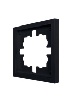 Рамка 1-мест. горизонт. ZIMA черн. бархат  704-4200-146