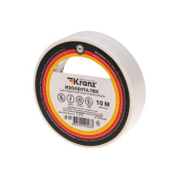 Изолента ПВХ 0.13х15мм 10м бел. (уп.10шт)  KR-09-2001