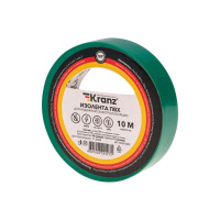 Изолента ПВХ 0.13х15мм 10м зел. (уп.10шт)  KR-09-2003