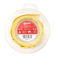 Трубка термоусадочная ТУТ нг 8/4 желт. ролик 2 м  tut-8-y-b