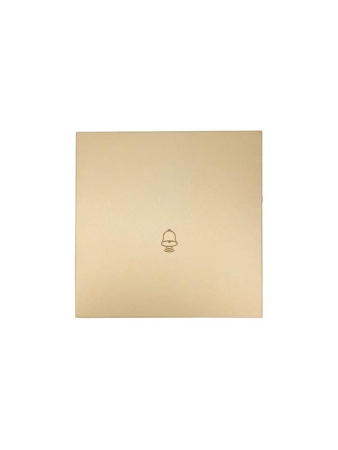 Кнопка звонка СП ZIMA IP20 безвинт. зажим зол.  704-3688-103QC