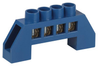 Шина N ноль в изоляторе ШНИ-6х9-4-Д син. NO-224-121  Б0063090