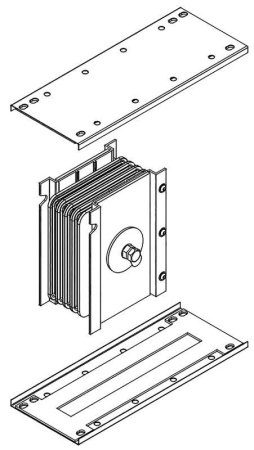 Блок соединительный 5000А Al 3L+N+PER НК IP55  LB-5000A4-25-F-J