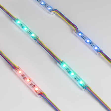 Модуль управляемый SPI-B3 12В RGB-RAM (0.6Вт IP66 120 deg) (пластик )  036824