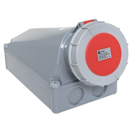 Розетка стационарная наружная 1442 3Р+РЕ 125А 380В IP67 PROxima  ps-1442-125-380