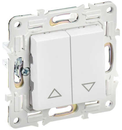 Выключатель жалюзи SKANDY 10А SK-V12W арктич. бел.  SK-V15-0-10-K01