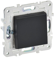 Выключатель проходной 1-кл. SKANDY 10А SK-V02Bl черн.  SK-V12-0-10-K02